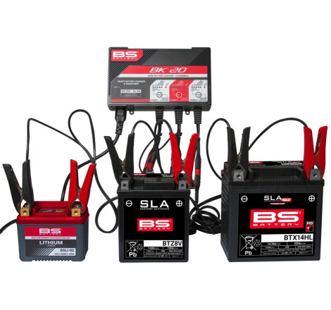 Chargeur de batterie intelligent BS BATTERY BK20 6V/12V 3x2A