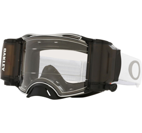 Masque OAKLEY Airbrake MX Tuff Blocks White – écran Race-Ready Roll-Off clair