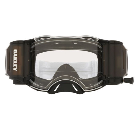Masque OAKLEY Airbrake MX Tuff Blocks White – écran Race-Ready Roll-Off clair