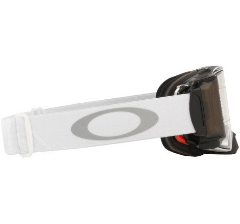 Masque OAKLEY Airbrake MX Tuff Blocks White – écran Race-Ready Roll-Off clair
