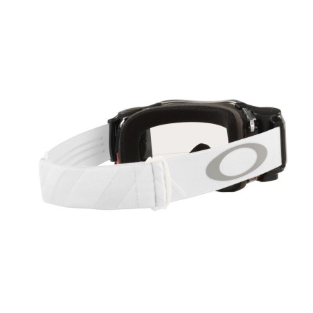 Masque OAKLEY Airbrake MX Tuff Blocks White – écran Race-Ready Roll-Off clair