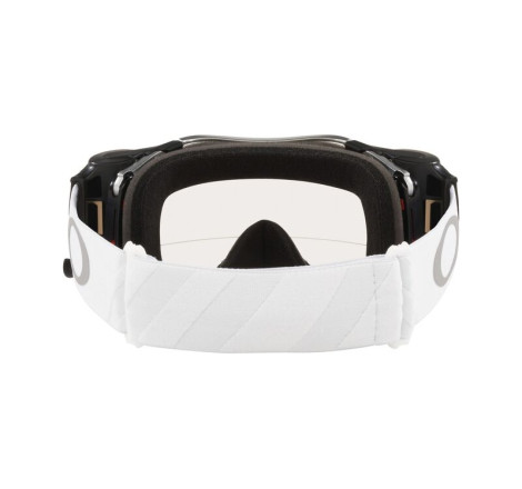 Masque OAKLEY Airbrake MX Tuff Blocks White – écran Race-Ready Roll-Off clair