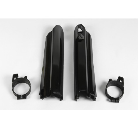 Protections de fourche UFO noires Yamaha YZ 125 / 250 (1996–2004)