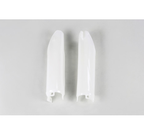 Protections de fourche UFO blanches Honda CR 125 / 250 / 500 (1991–1997)