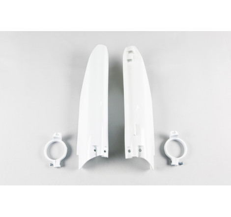 Protections de fourche UFO blanches Suzuki RM 125 / 250 (1999–2000)
