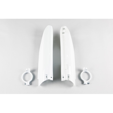 Protections de fourche UFO blanches Suzuki RM 125 / 250 (1999–2000)