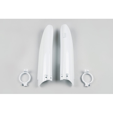 Protections de fourche UFO blanches Suzuki RM / RM-Z 125 à 450