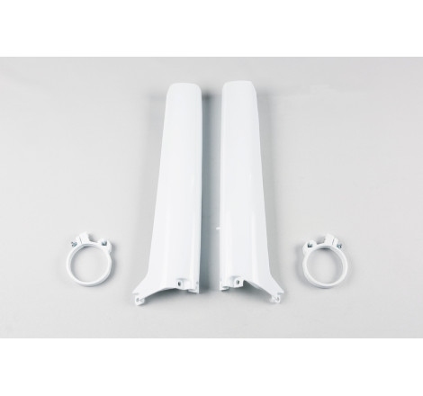 Protections de fourche UFO blanches Suzuki RM 125 / 250 (1992–1993)