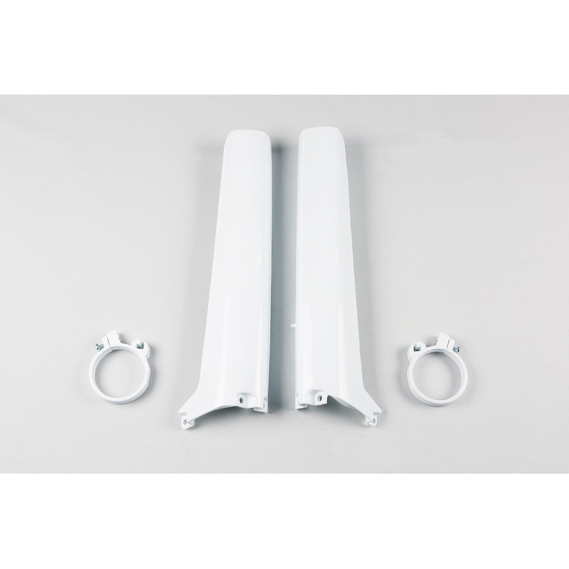 Protections de fourche UFO blanches Suzuki RM 125 / 250 (1992–1993)