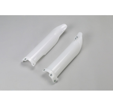 Protections de fourche UFO blanches Kawasaki KX-F 250 / 450 (2009–2025)