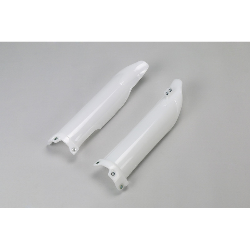 Protections de fourche UFO blanches Kawasaki KX-F 250 / 450 (2009–2025)