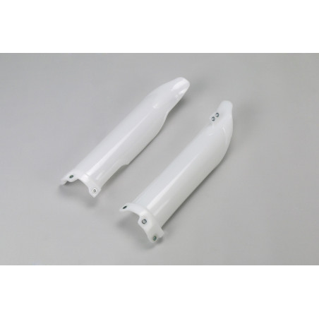 Protections de fourche UFO blanches Kawasaki KX-F 250 / 450 (2009–2025)
