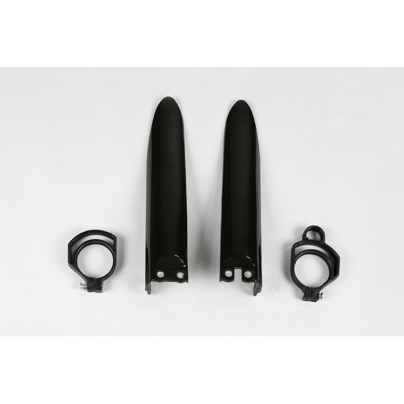 Protections de fourche UFO noires Kawasaki KX 85 (2001–2013)
