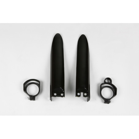 Protections de fourche UFO noires Kawasaki KX 85 (2001–2013)