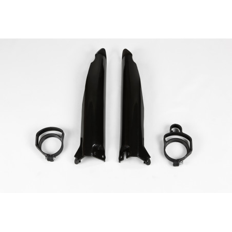 Protections de fourche UFO noires Kawasaki KX 125 / 250 / 500 (1994–2003)