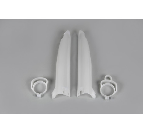 Protections de fourche UFO blanches Kawasaki KX 125 / 250 / 500 (1994–2003)