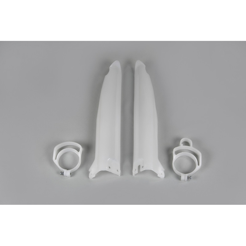 Protections de fourche UFO blanches Kawasaki KX 125 / 250 / 500 (1994–2003)