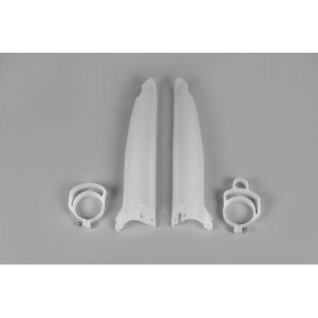 Protections de fourche UFO blanches Kawasaki KX 125 / 250 / 500 (1994–2003)