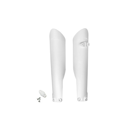 Protections de fourche UFO blanches KTM SX / SX-F 125 à 450 (2015–2022)