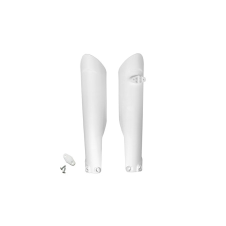Protections de fourche UFO blanches KTM SX / SX-F 125 à 450 (2015–2022)