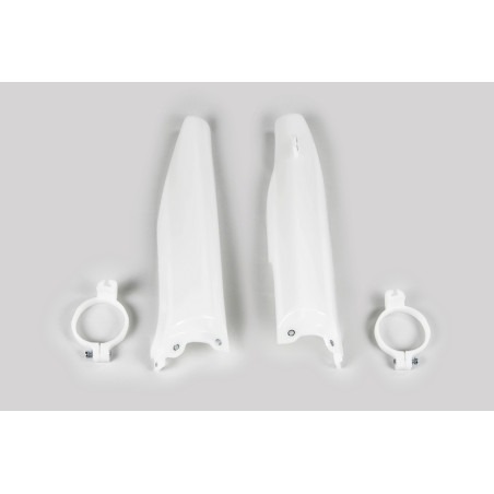 Protections de fourche UFO blanches Kawasaki KX / KX-F 125 à 250