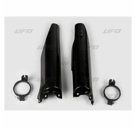 Protections de fourche UFO noires Kawasaki KX / KX-F 125 à 250
