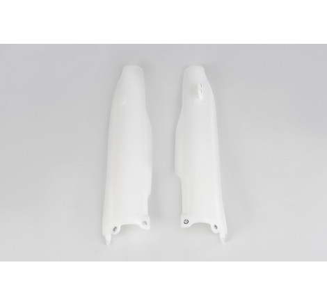 Protections de fourche UFO blanches Kawasaki KX-F 250 / 450 (2006–2008)