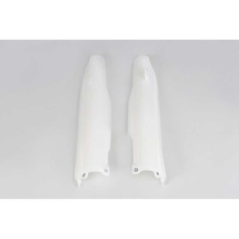 Protections de fourche UFO blanches Kawasaki KX-F 250 / 450 (2006–2008)