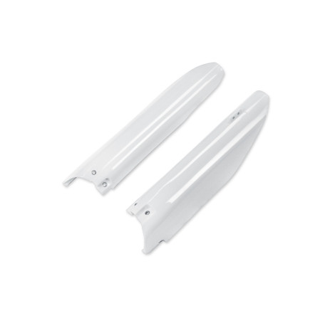 Protections de fourche UFO blanches Suzuki RM / RM-Z 125 à 450