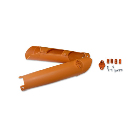 Protections de fourche UFO orange KTM SX / SX-F 125 à 450 (2007–2014)
