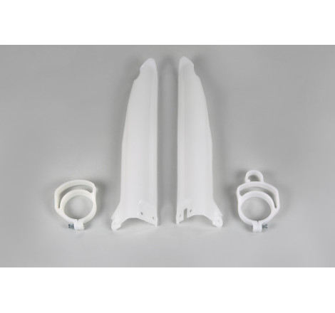 Protections de fourche UFO blanches Kawasaki KX 125 / 250 / 500 (1994–1995)