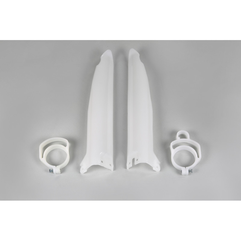 Protections de fourche UFO blanches Kawasaki KX 125 / 250 / 500 (1994–1995)