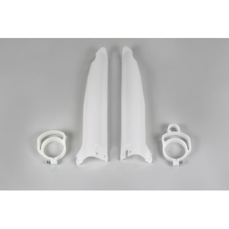 Protections de fourche UFO blanches Kawasaki KX 125 / 250 / 500 (1994–1995)