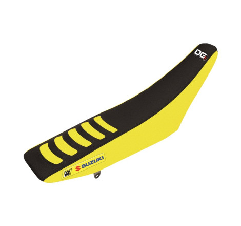 Housse de selle BLACKBIRD Double Grip 3 jaune/noir 250/450 RM-Z