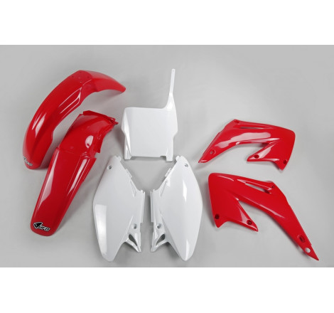 Kit plastiques UFO Rouge/Blanc pour Honda CR 125 / 250 – 2004