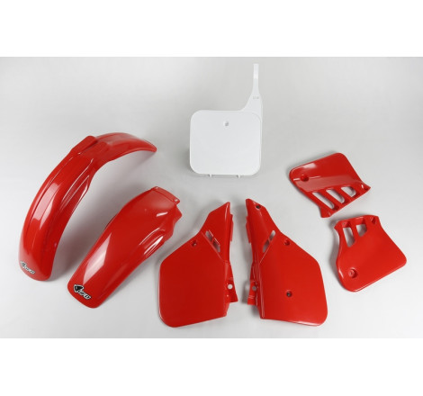 Kit plastiques UFO Rouge pour Honda CR 125 – 1987 à 1988