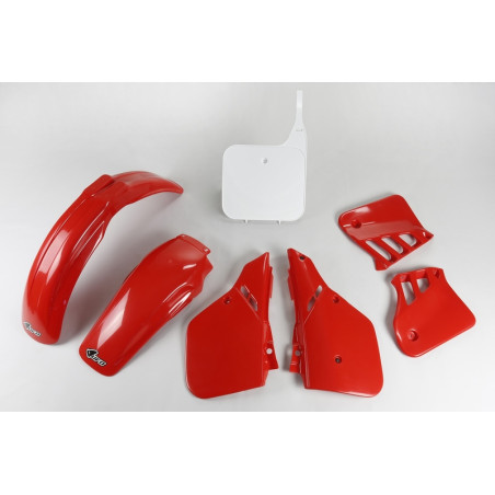 Kit plastiques UFO Rouge pour Honda CR 125 – 1987 à 1988