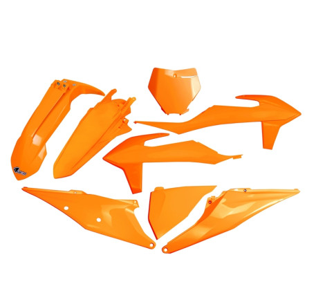 Kit plastiques UFO Orange Fluo pour KTM SX / SX-F 125 / 250 / 350 / 450 – 2019 à 2022