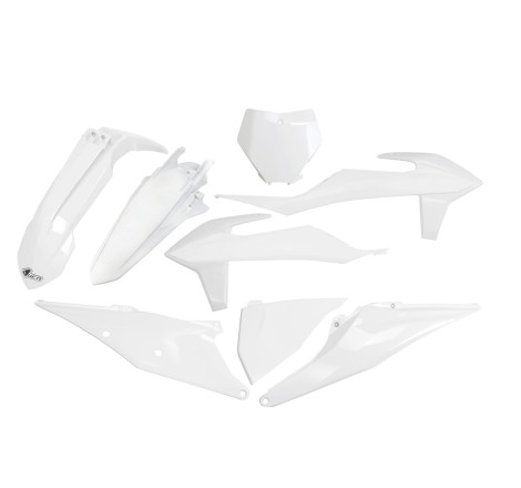 Kit plastiques UFO Blanc pour KTM SX / SX-F 125 / 250 / 350 / 450 – 2019 à 2022
