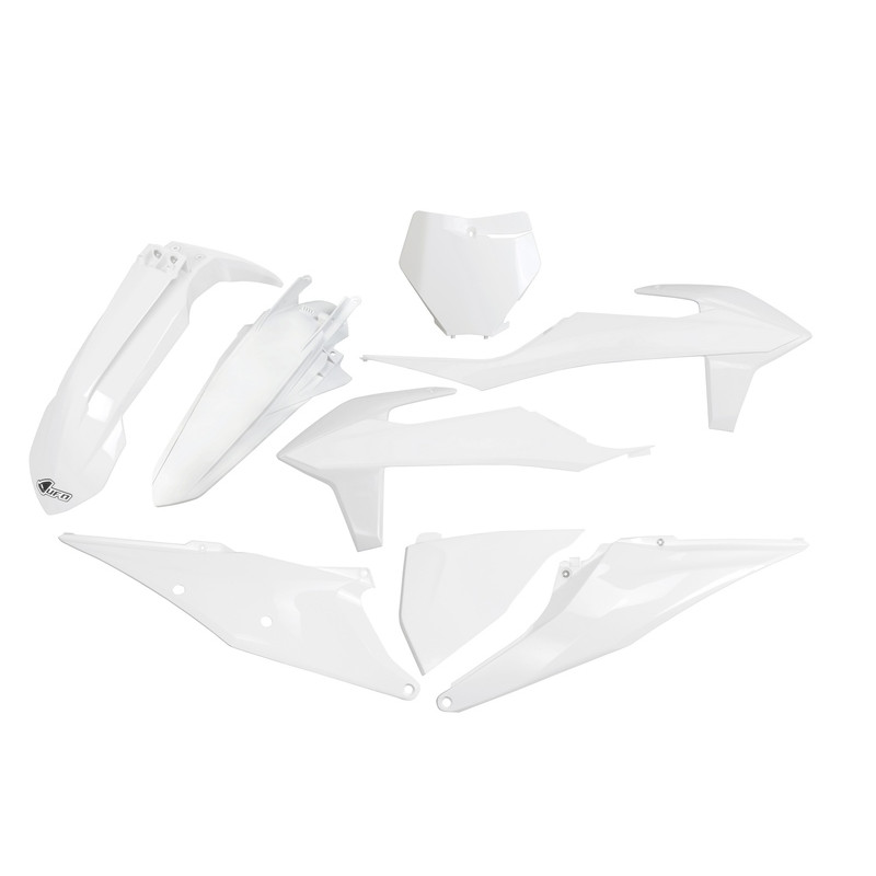 Kit plastiques UFO Blanc pour KTM SX / SX-F 125 / 250 / 350 / 450 – 2019 à 2022