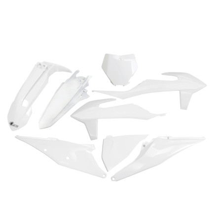 Kit plastiques UFO Blanc pour KTM SX / SX-F 125 / 250 / 350 / 450 – 2019 à 2022