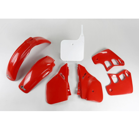 Kit plastiques UFO Rouge pour Honda CR 250 – 1988 à 1989