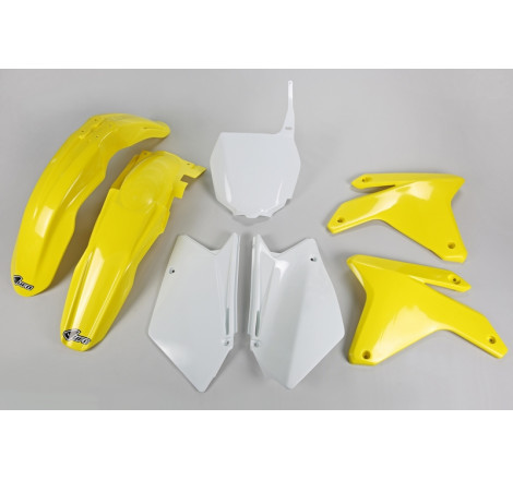 Kit plastiques UFO Jaune/Blanc pour Suzuki RM-Z 450 – 2005 à 2006