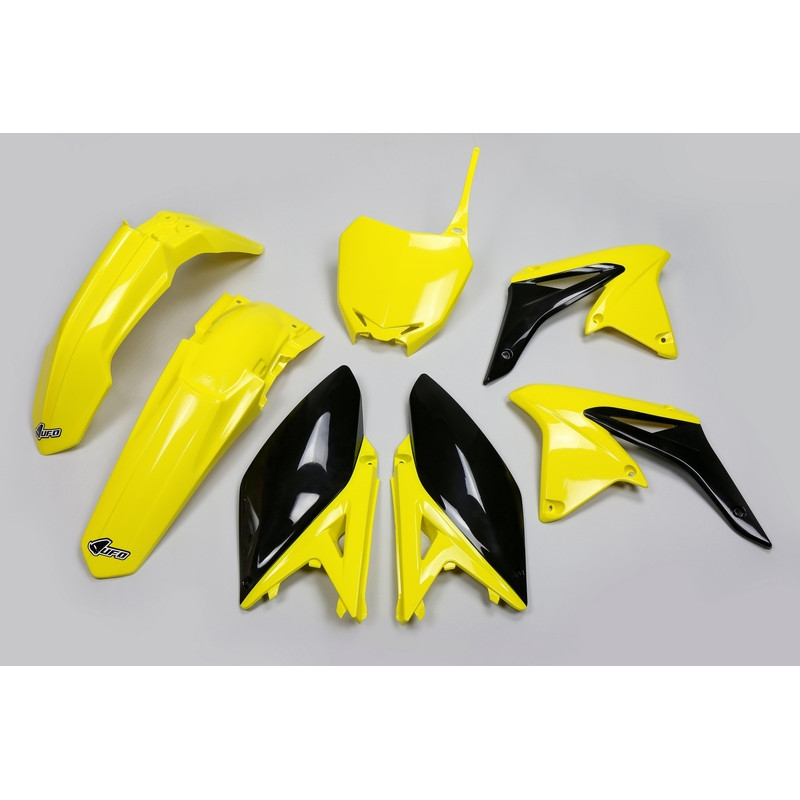 Kit plastiques UFO Jaune/Noir pour Suzuki RM-Z 250 – 2014 à 2018