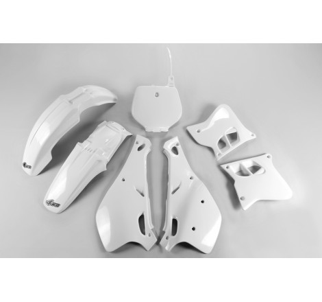 Kit plastiques UFO Blanc pour Yamaha YZ 125 / 250 – 1993 à 1995