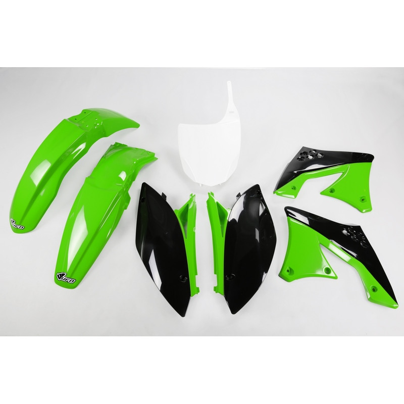 Kit plastiques UFO Vert/Noir pour Kawasaki KX-F 250 – 2009 à 2012