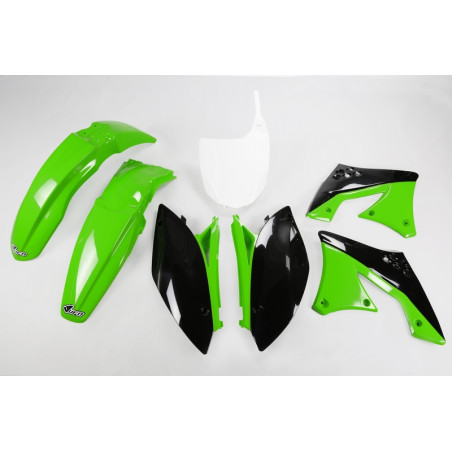 Kit plastiques UFO Vert/Noir pour Kawasaki KX-F 250 – 2009 à 2012