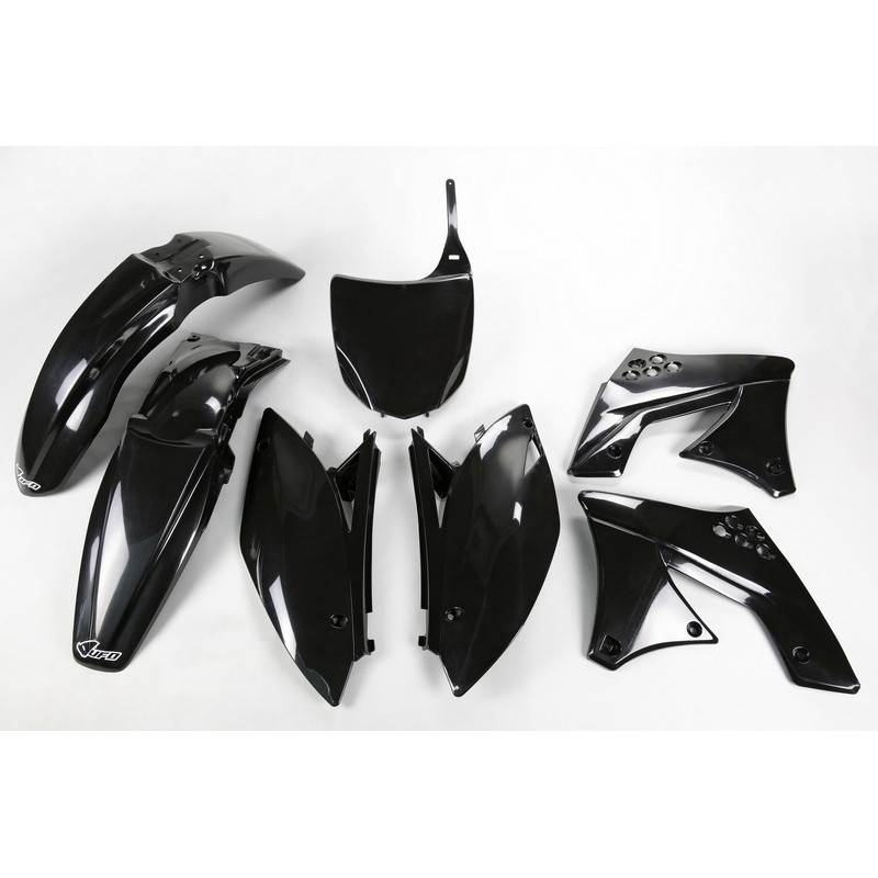 Kit plastiques UFO Noir pour Kawasaki KX-F 250 – 2009 à 2012