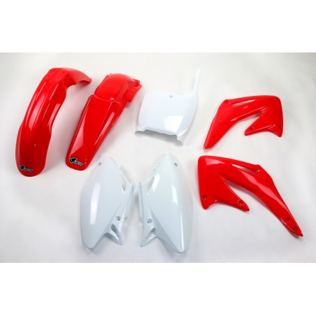 Kit plastiques UFO Rouge/Blanc pour Honda CRF 450 – 2002 à 2003