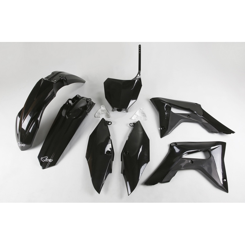 Kit plastiques UFO Noir pour Honda CRF 250 / 450